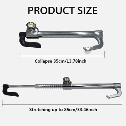 Car Hyperbolic Lock Core Extendable Double Hook Steering Wheel Lock Anti Theft