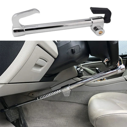 Car Hyperbolic Lock Core Extendable Double Hook Steering Wheel Lock Anti Theft