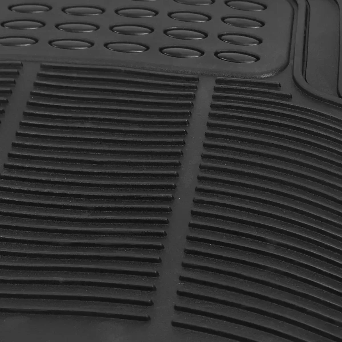 PVC Waterproof Non-Slip Universal Mat Set 3 Pieces Durable Easy Clean for Car
