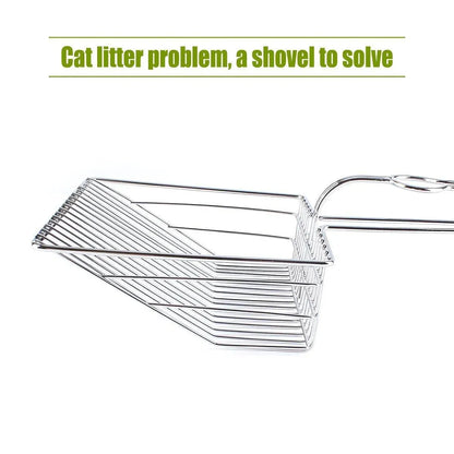 1-Piece Metal Cat Litter Scoop
