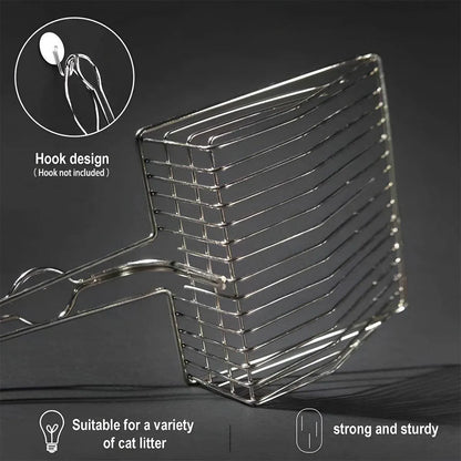 1-Piece Metal Cat Litter Scoop