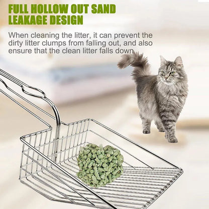 1-Piece Metal Cat Litter Scoop