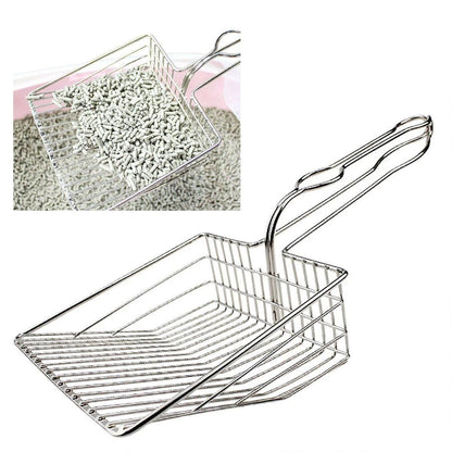 1-Piece Metal Cat Litter Scoop