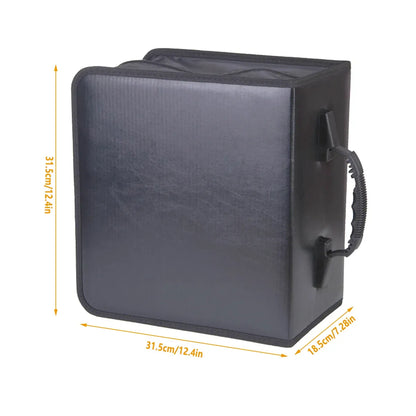 520 CD Capacity PU Leather Disc Storage Organizer Carry Case for Music DVD Media