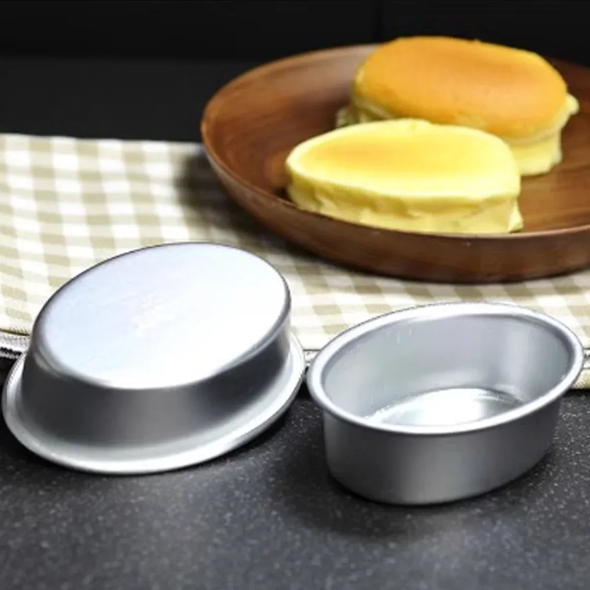 20pcs Oval Cheesecake Mold Non Stick Baking Tray for Pastry Cake Dessert Making