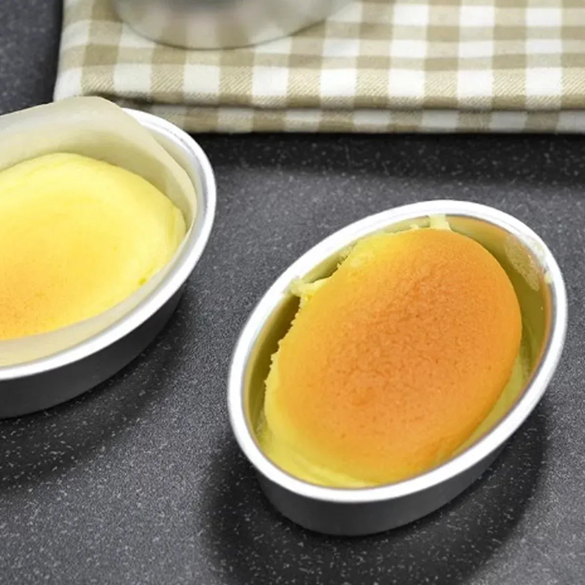 20pcs Oval Cheesecake Mold Non Stick Baking Tray for Pastry Cake Dessert Making