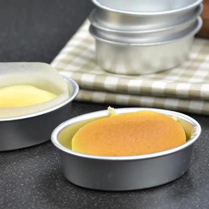 20pcs Oval Cheesecake Mold Non Stick Baking Tray for Pastry Cake Dessert Making