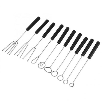 10-Piece Assorted Chocolate Dipping Tool Set