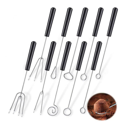 10-Piece Assorted Chocolate Dipping Tool Set