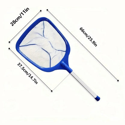 1-Piece Blue Pool Skimmer Net with Short Handle