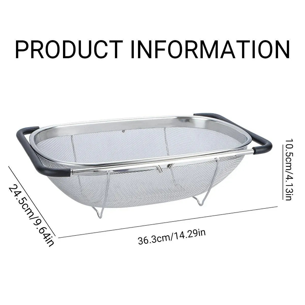 1-Piece Adjustable Over-Sink Drain Basket