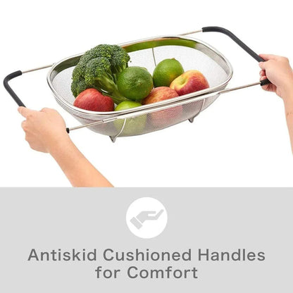 1-Piece Adjustable Over-Sink Drain Basket