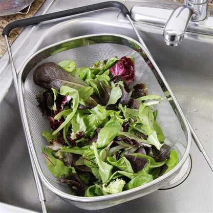 1-Piece Adjustable Over-Sink Drain Basket