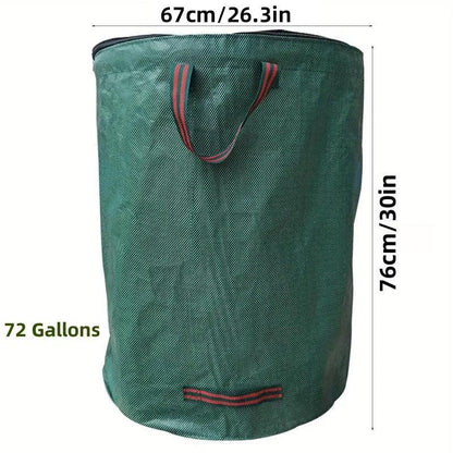 Green Garden Waste Bags with Lids 76 x 67 cm - 3 Pieces