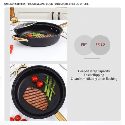 Stainless Steel 12 Piece Cookware Set Heat Resistant For Home Kitchen Cooking