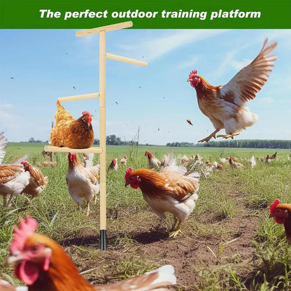 Chicken Climbing Ladder Rack Play Sleep Stand for Poultry Rabbit Small Animal