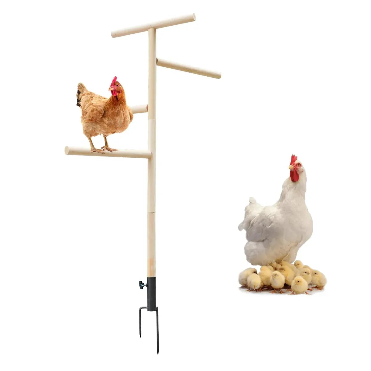 Chicken Climbing Ladder Rack Play Sleep Stand for Poultry Rabbit Small Animal