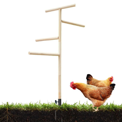 Chicken Climbing Ladder Rack Play Sleep Stand for Poultry Rabbit Small Animal