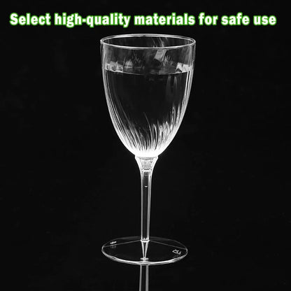 8-Piece 210 mL Plastic Wine Cup Set