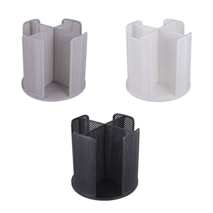 Paper Cup Holder Organizer Swivel Compartment Cup Picker Drink Storage Stand - Black