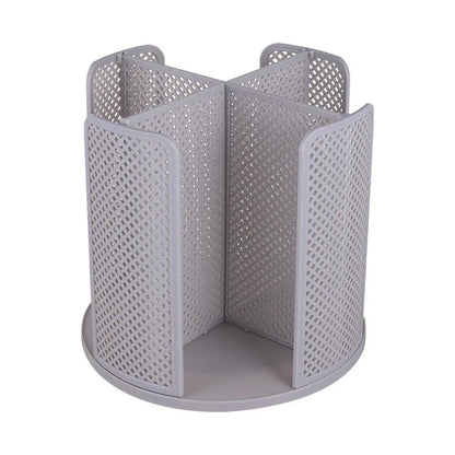 Paper Cup Holder Organizer Swivel Compartment Cup Picker Drink Storage Stand - Grey
