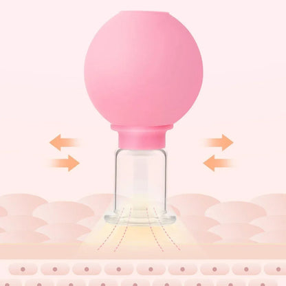 4-Piece Pink Manual Cupping Cup Set