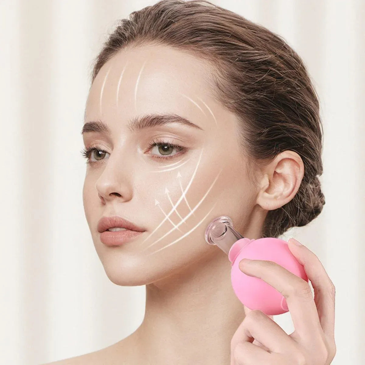 4-Piece Pink Manual Cupping Cup Set