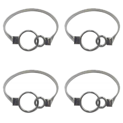 4-Piece Silver Spring Curtain Tieback Set