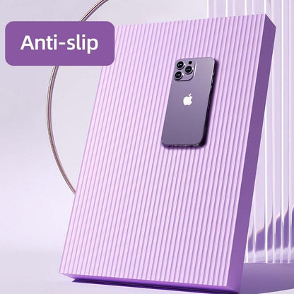 Balance Mat Non Slip Yoga Fitness Mat Flat Support for Home Workout Exercises - Purple