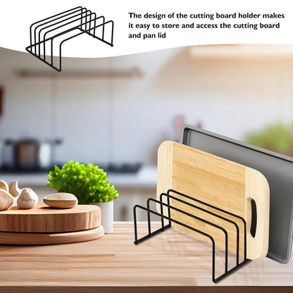 Kitchen Counter Chopping Board Rack Multifunction Dish Drying Storage Holder