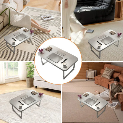 Folding Bed Desk Small Table Student Dorm Study Lazy Bedroom Floor Homework Desk