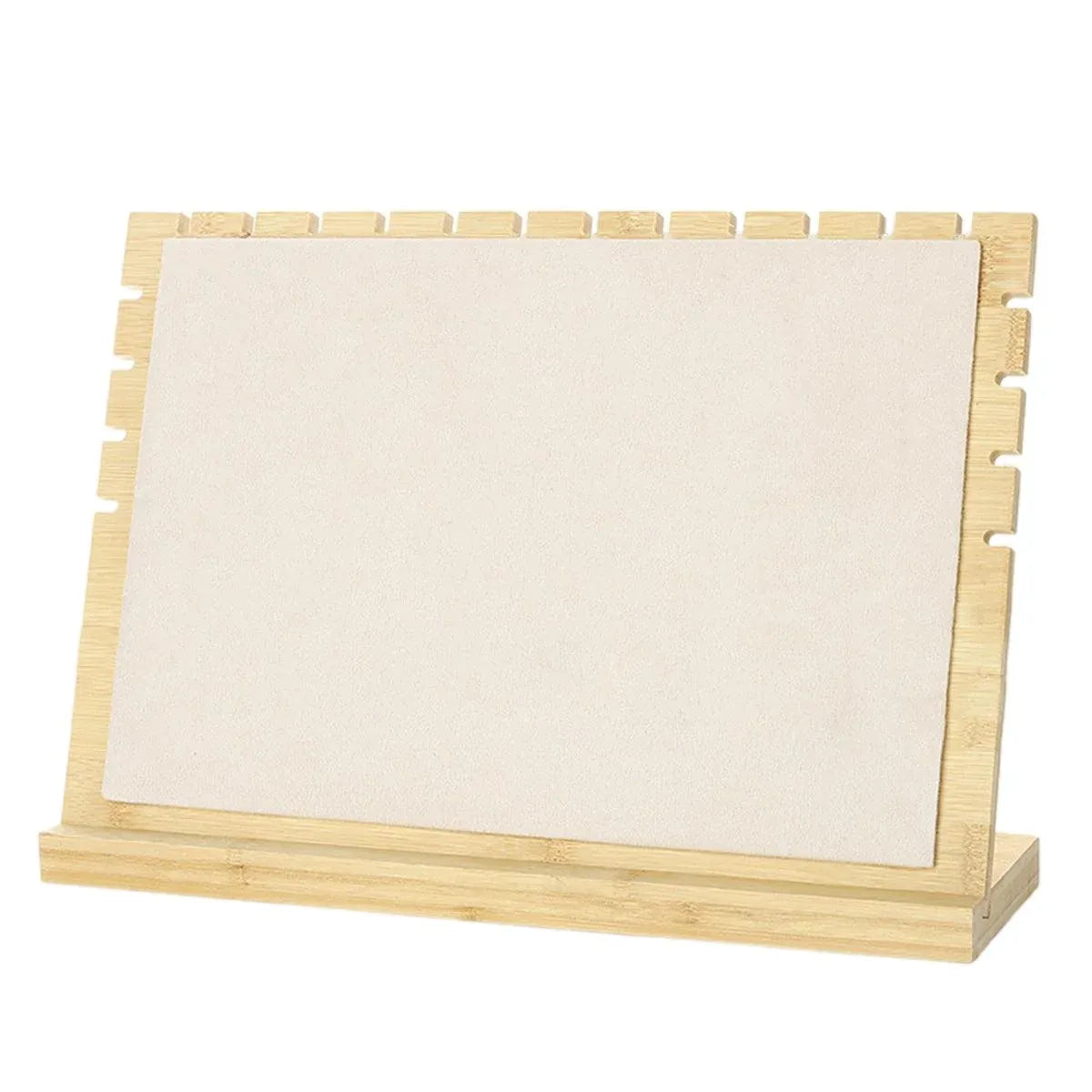 Jewellery Display Rack Necklace Hanging Organiser Jewellery Storage Rack Stand - Beige