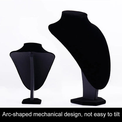 1-Piece Black Velvet Necklace Display Stand