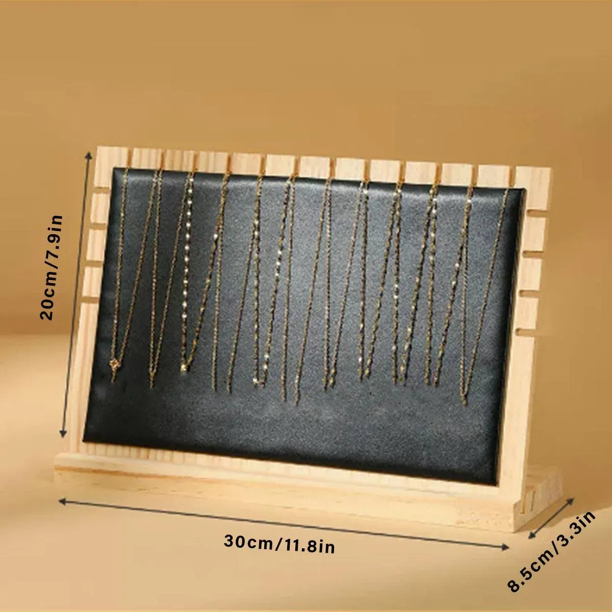 Jewellery Display Rack Necklace Hanging Organiser Jewellery Storage Rack Stand - Black