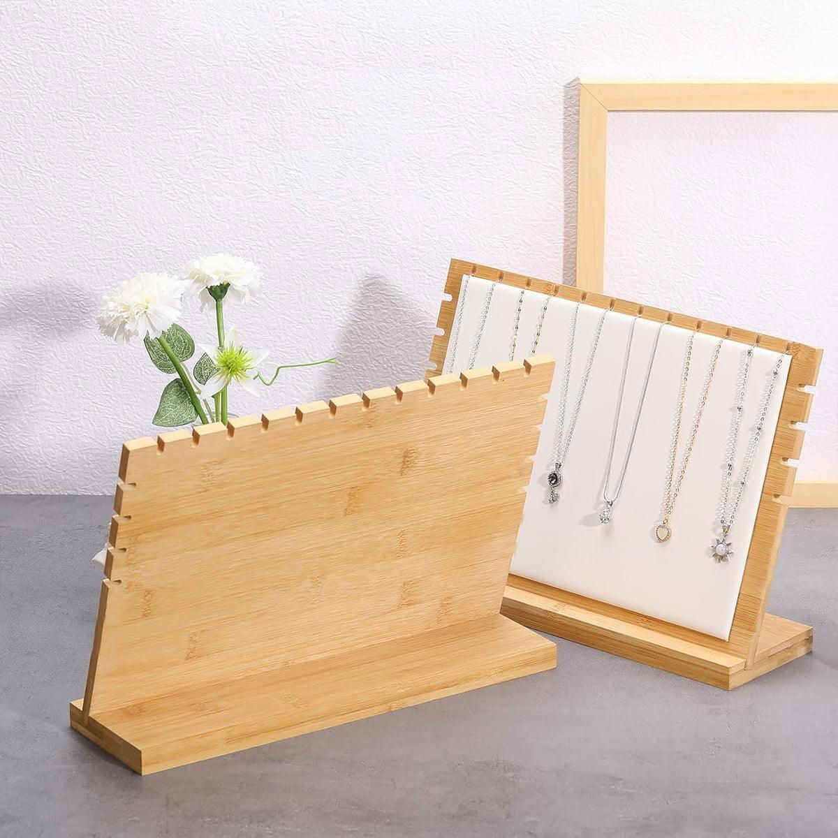 Jewellery Display Rack Necklace Hanging Organiser Jewellery Storage Rack Stand - Black