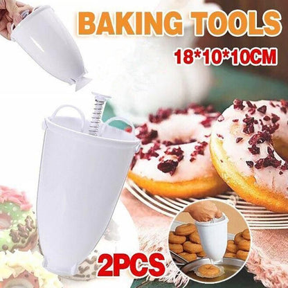 2-Piece Manual Doughnut Batter Dispenser Set