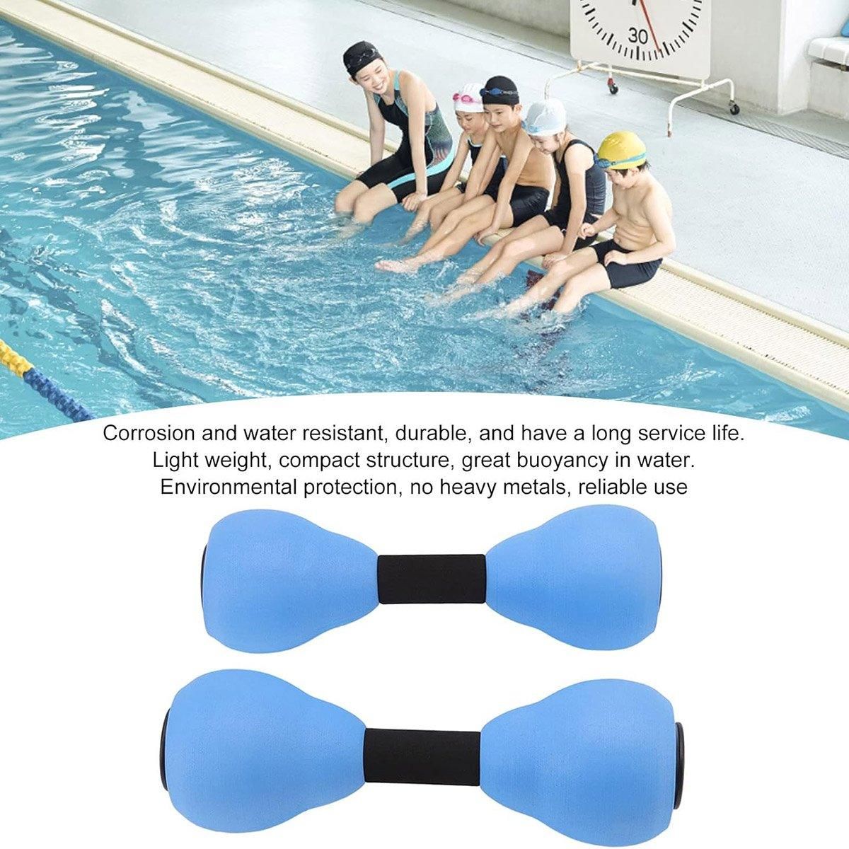 2-Piece Blue Aquatic Exercise Dumbbell Pair