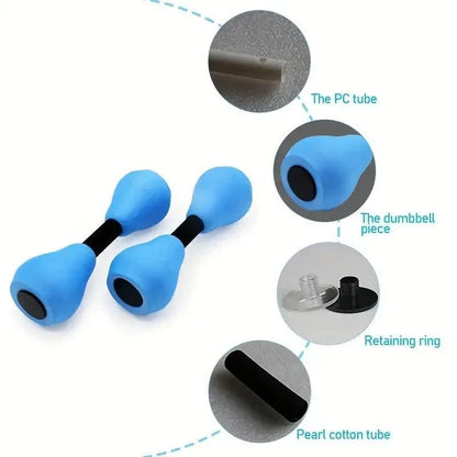 2-Piece Blue Aquatic Exercise Dumbbell Pair