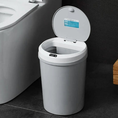 1-Piece 12L Automatic Sensor Bin, Grey