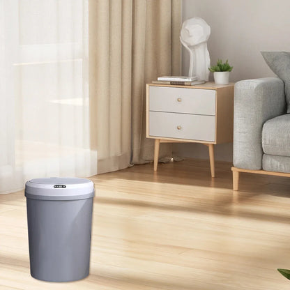 1-Piece 12L Automatic Sensor Bin, Grey