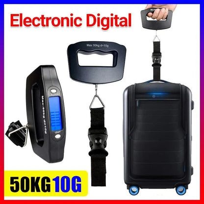 Digital Hanging Luggage Scale, Portable Travel Suitcase Weighing Scale - 1 Pc