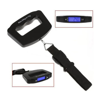 Digital Hanging Luggage Scale, Portable Travel Suitcase Weighing Scale - 1 Pc