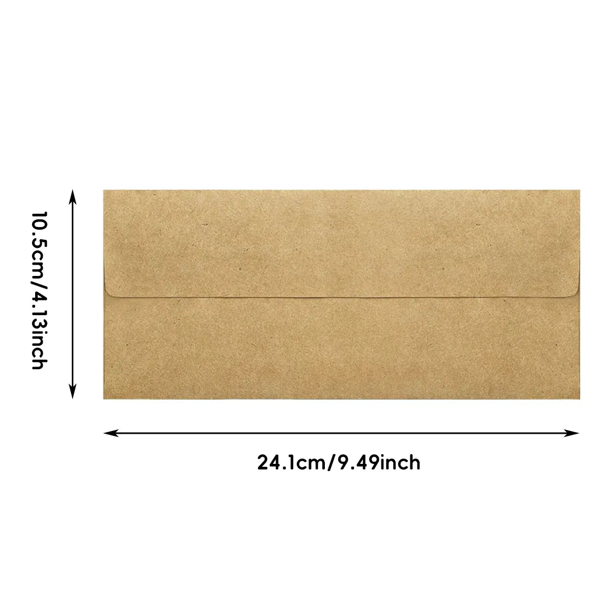 100Pcs Blank Kraft Paper Self Adhesive Business Envelope Mailing PeelSeal Use