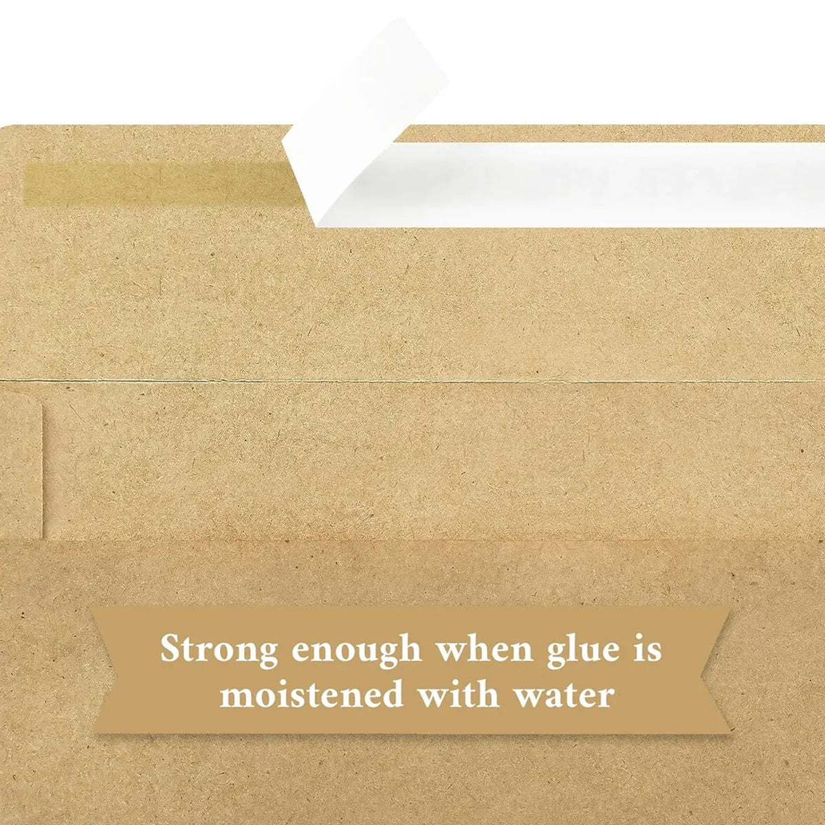 100Pcs Blank Kraft Paper Self Adhesive Business Envelope Mailing PeelSeal Use