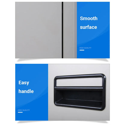 2 Drawer Lockable Steel File Cabinet Office Storage Document Organiser Secure