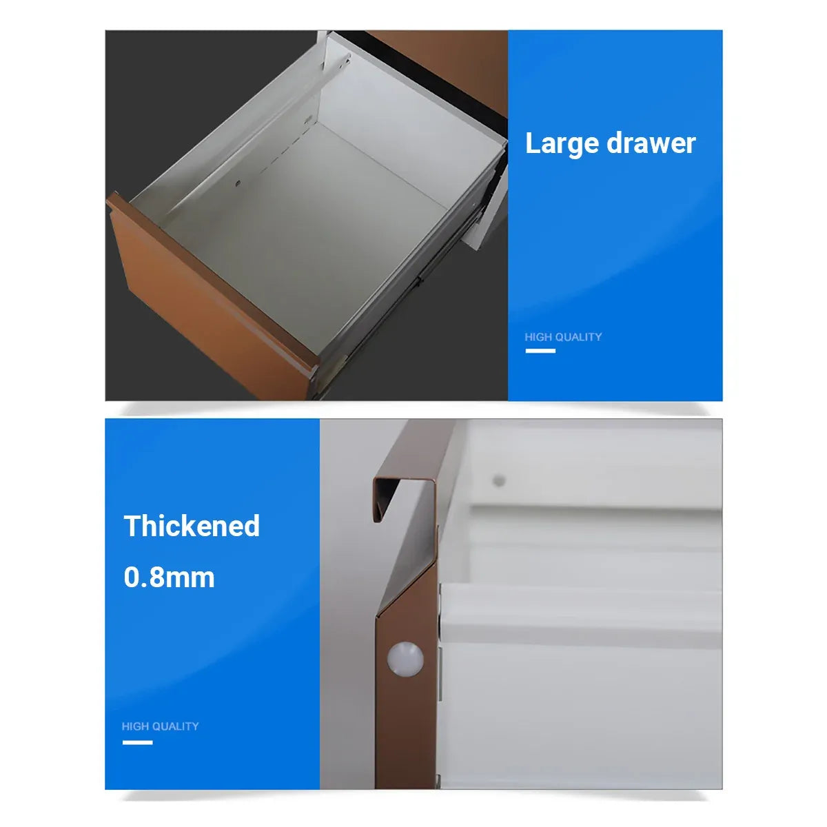 2 Drawer Lockable Steel File Cabinet Office Storage Document Organiser Secure