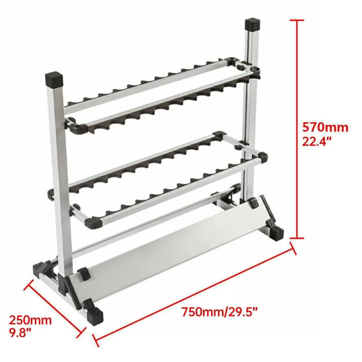 1 Fishing Rod Storage Rack with 24 Positions