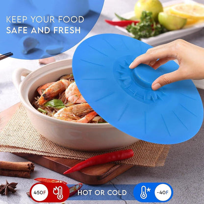 5-Piece Blue Food Cover Set in Assorted Sizes