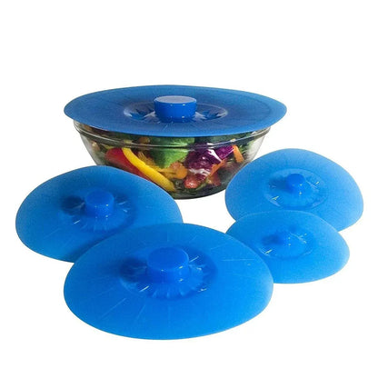 5-Piece Blue Food Cover Set in Assorted Sizes