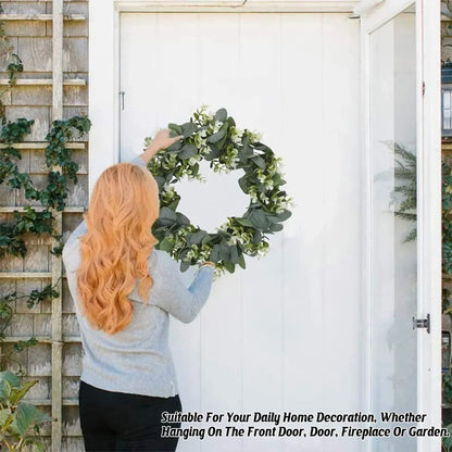 Spring Wreath Door Decoration Hanging Ornament Home Decor for Room Front Door